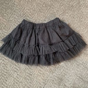 Gray tulle skirt